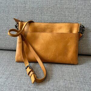 Able Martha Crossbody Bag, Cognac, 100% Leather